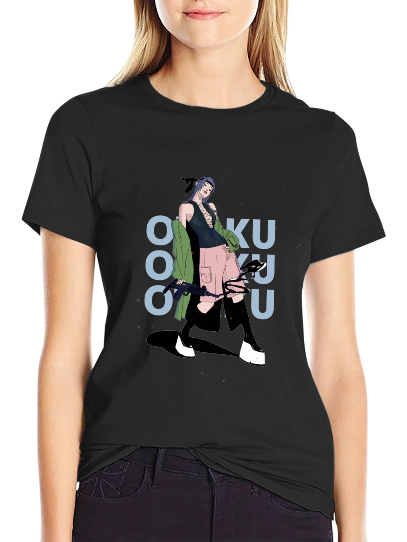 Rebbecca Graphic Print Tee: Anime Inspired Streetwear