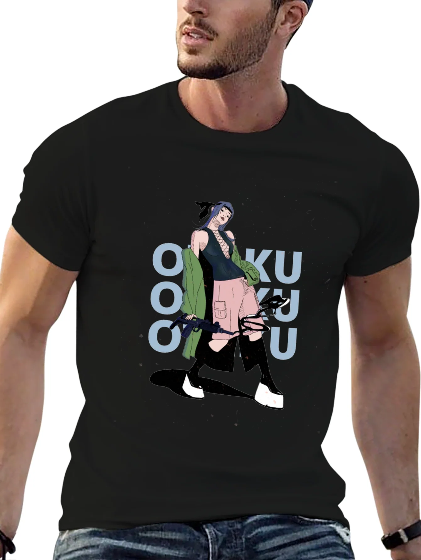 Rebbecca Graphic Print Tee: Anime Inspired Streetwear