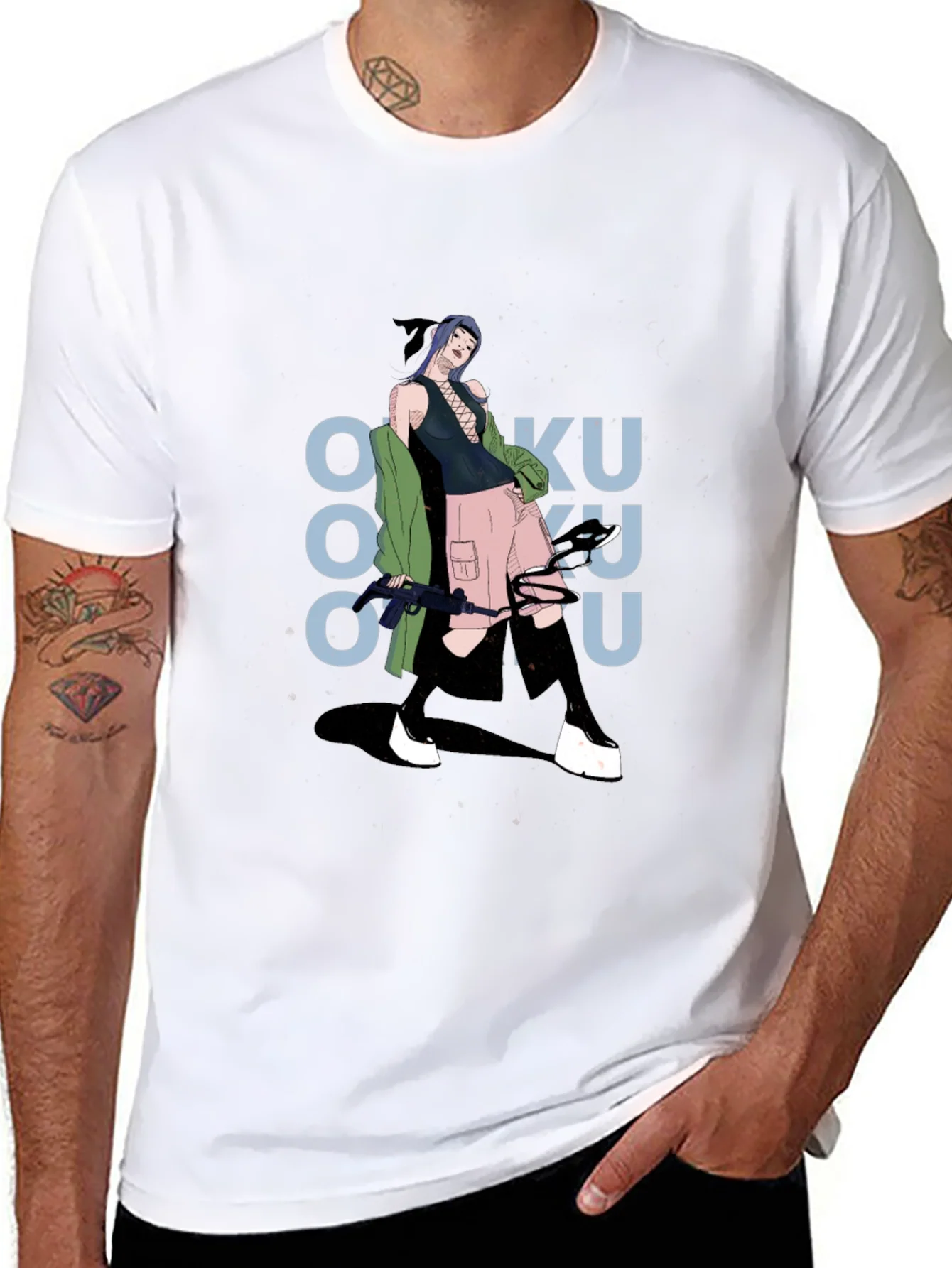 Rebbecca Graphic Print Tee: Anime Inspired Streetwear