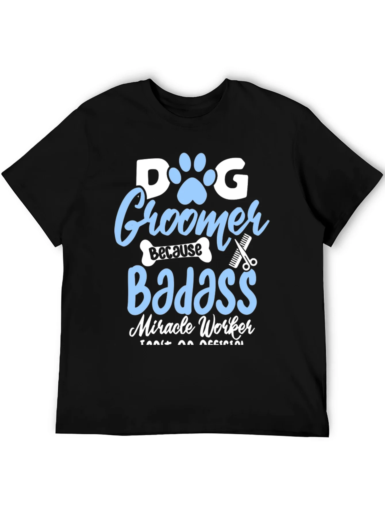 Camiseta Negra Dog Groomer para Amantes de las Mascotas