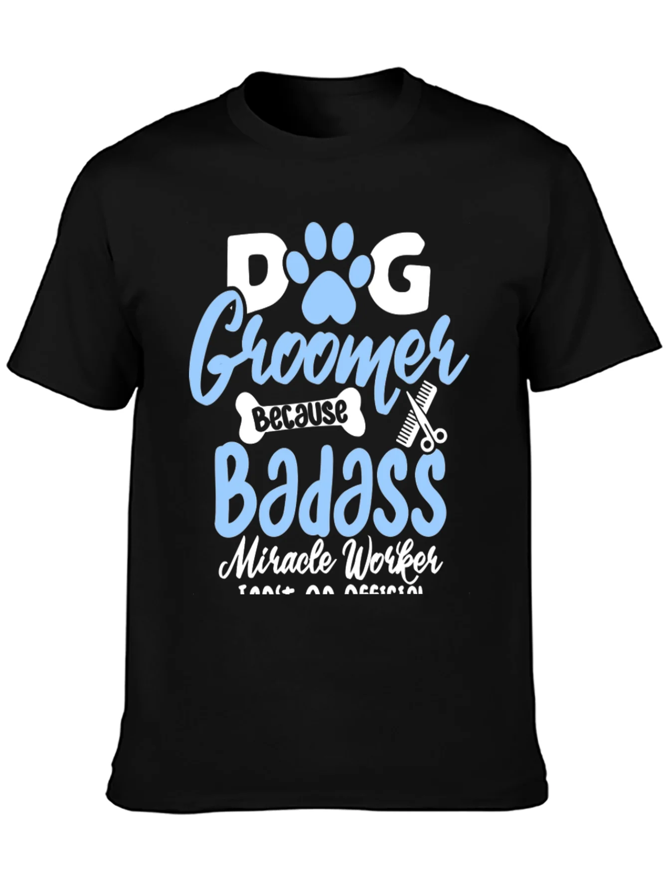 Camiseta Negra Dog Groomer para Amantes de las Mascotas