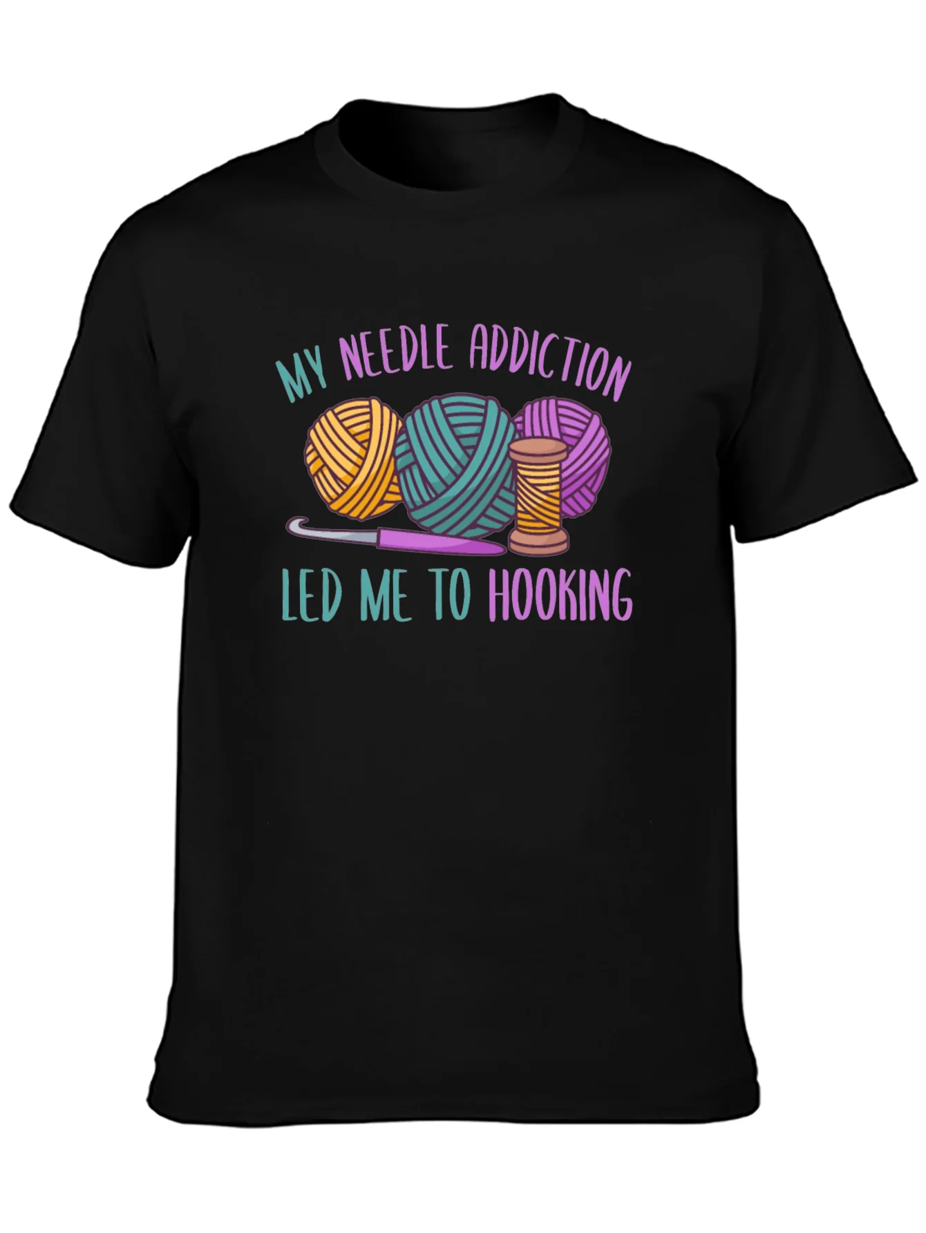 Rebbecca Needle Addiction Hooking T-Shirt