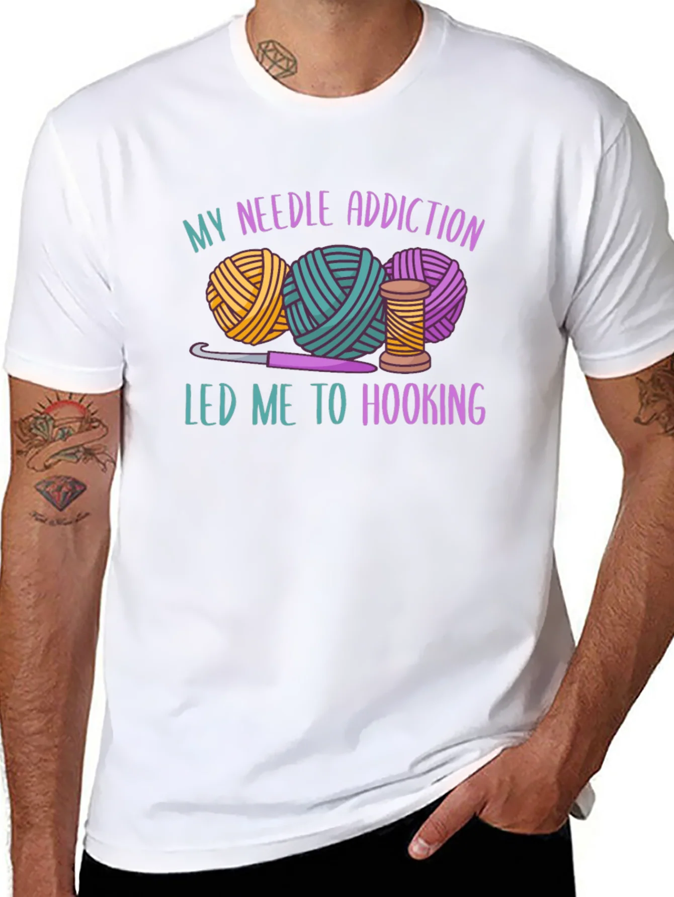 Rebbecca Needle Addiction Hooking T-Shirt