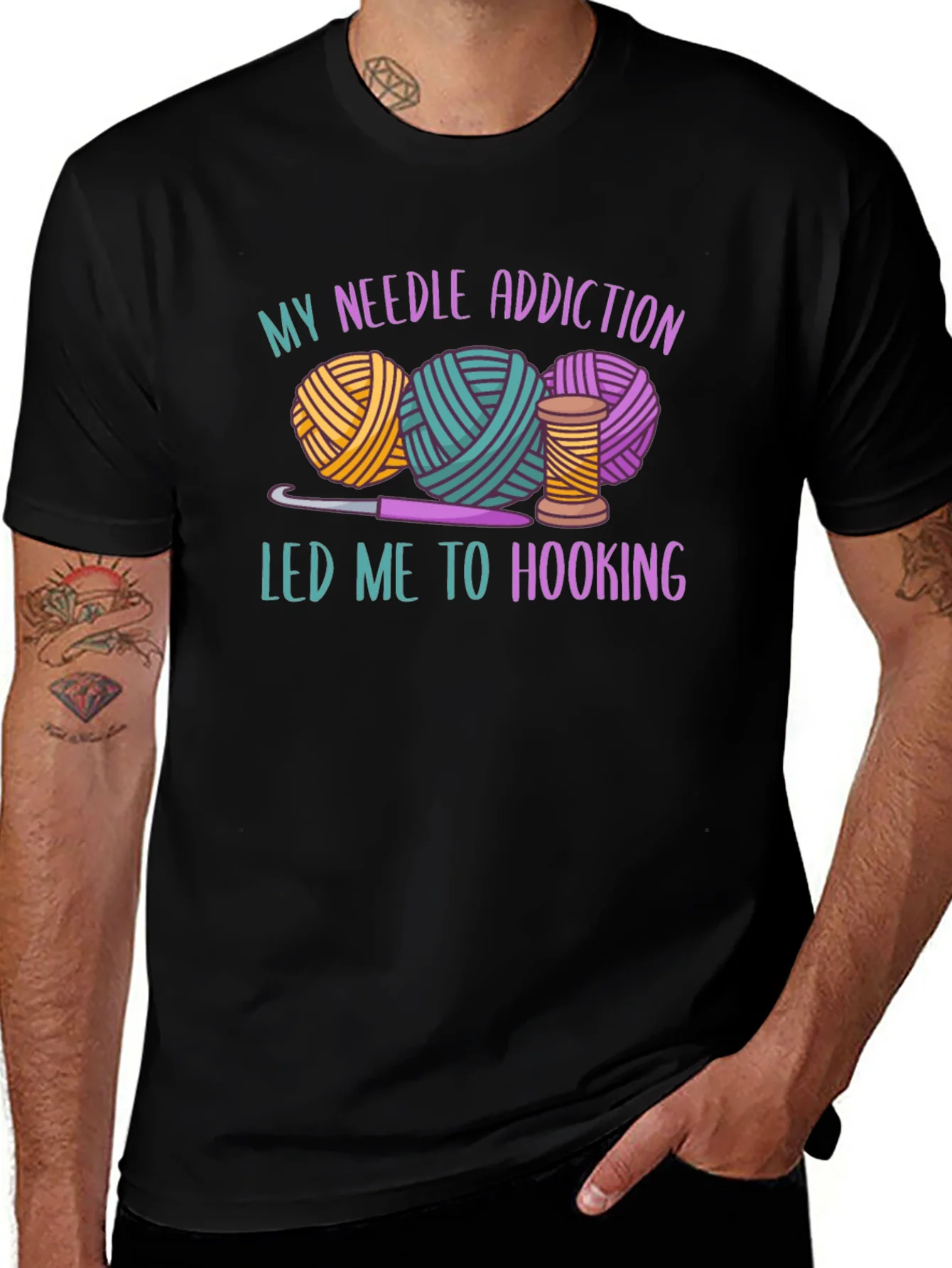 Rebbecca Needle Addiction Hooking T-Shirt