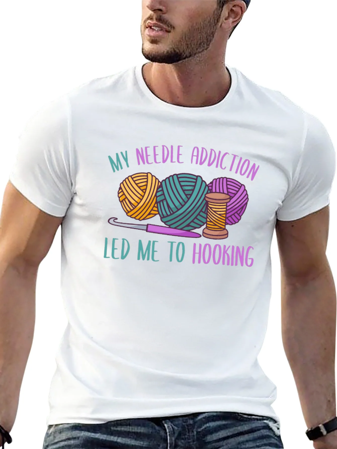 Rebbecca Needle Addiction Hooking T-Shirt