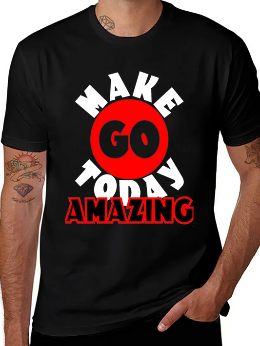 Camiseta Negra Motivacional Make Today Amazing