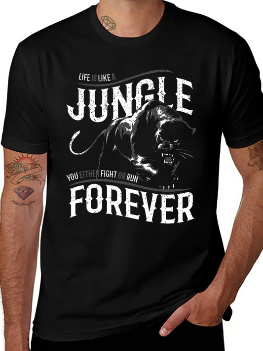 Rebbecca Jungle Life T-Shirt - Fight or Run Forever Graphic Tee