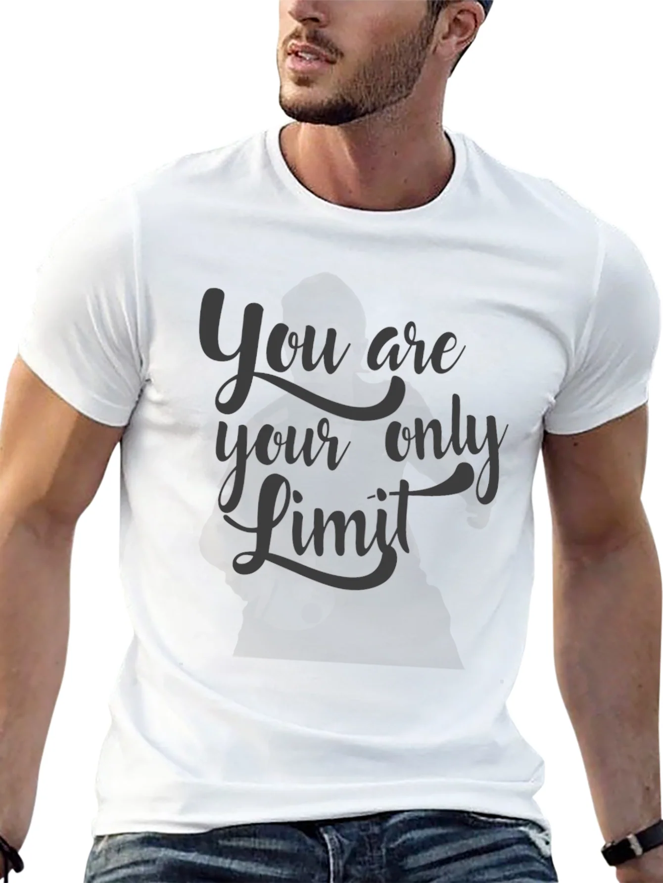 Rebbecca Motivational Graphic Tee: You Are Your Only Limit