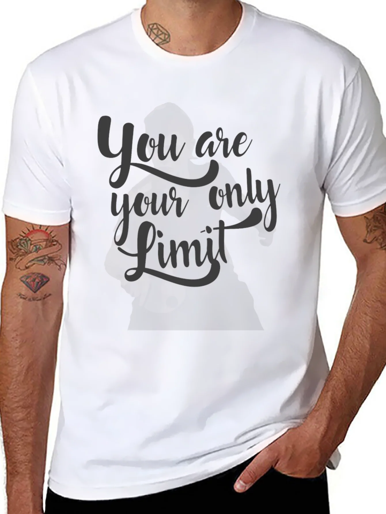 Rebbecca Motivational Graphic Tee: You Are Your Only Limit