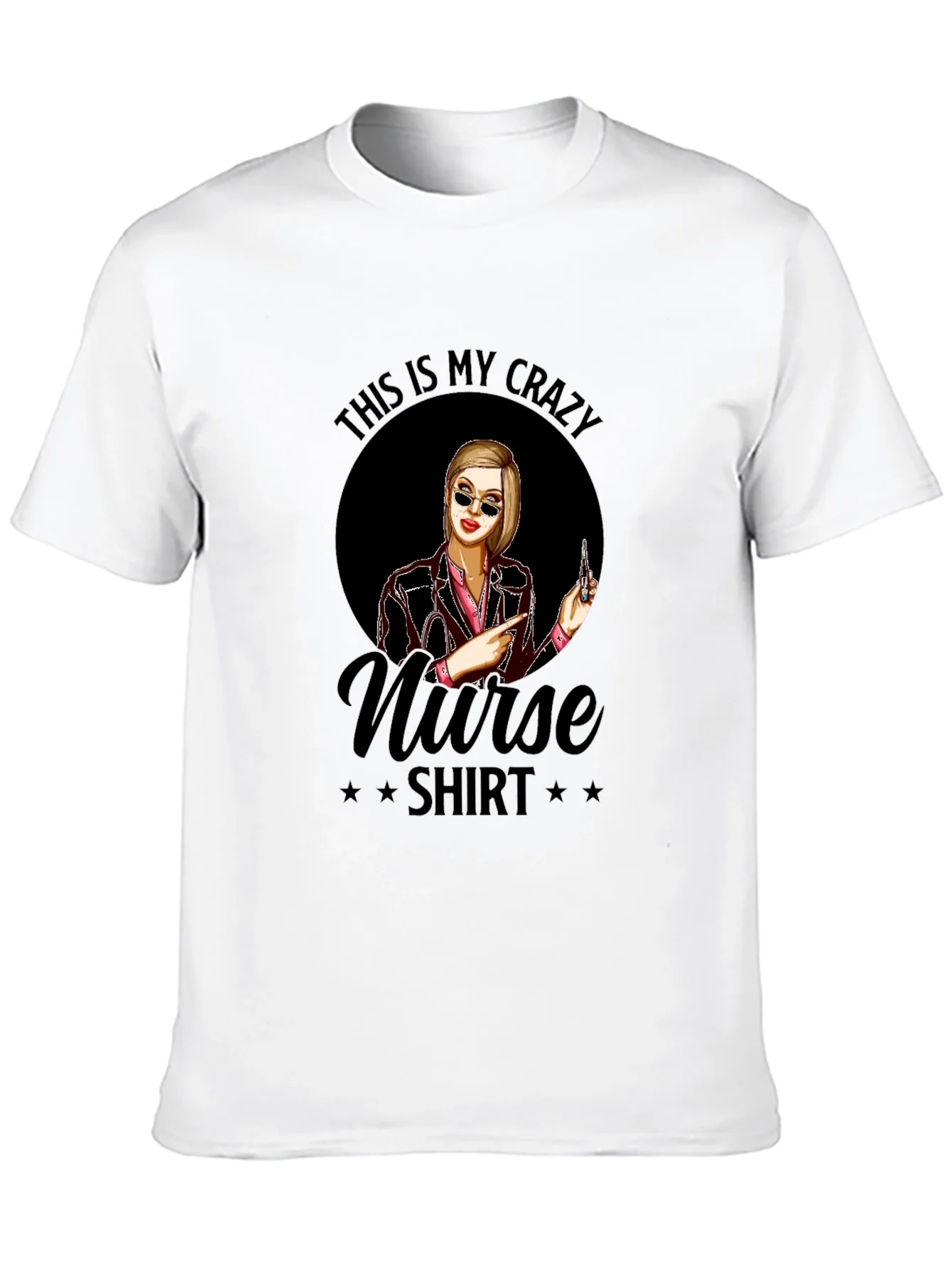 Rebbecca Crazy Nurse T-Shirt - Novelty Graphic Tee