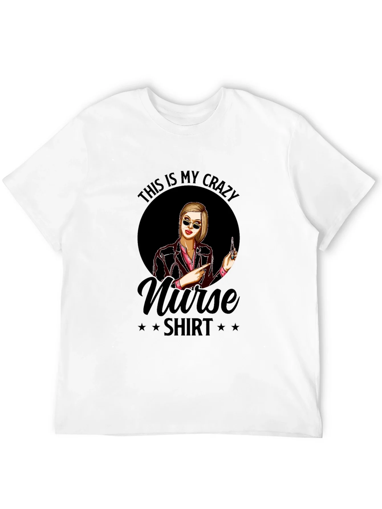 Rebbecca Crazy Nurse T-Shirt - Novelty Graphic Tee