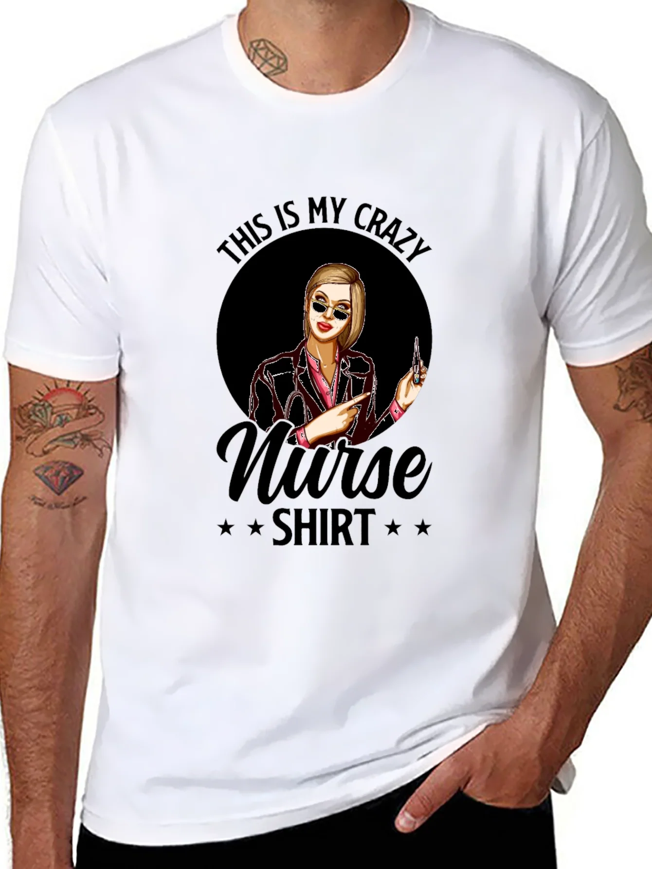 Rebbecca Crazy Nurse T-Shirt - Novelty Graphic Tee