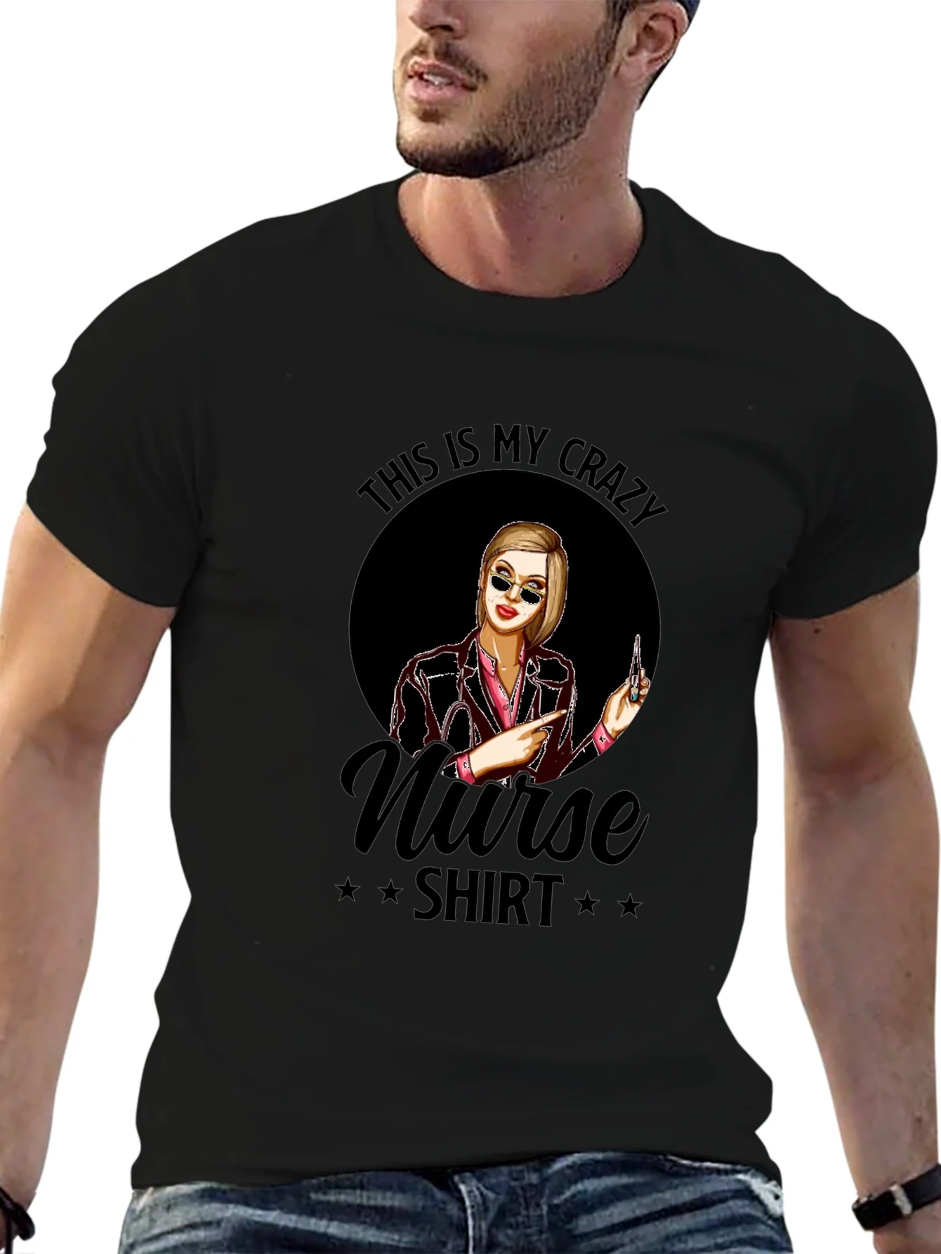 Rebbecca Crazy Nurse T-Shirt - Novelty Graphic Tee