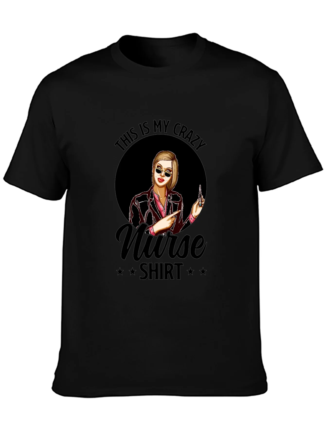 Rebbecca Crazy Nurse T-Shirt - Novelty Graphic Tee
