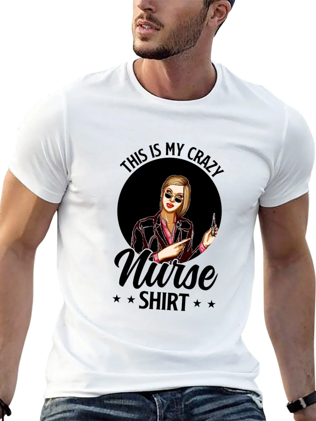 Rebbecca Crazy Nurse T-Shirt - Novelty Graphic Tee