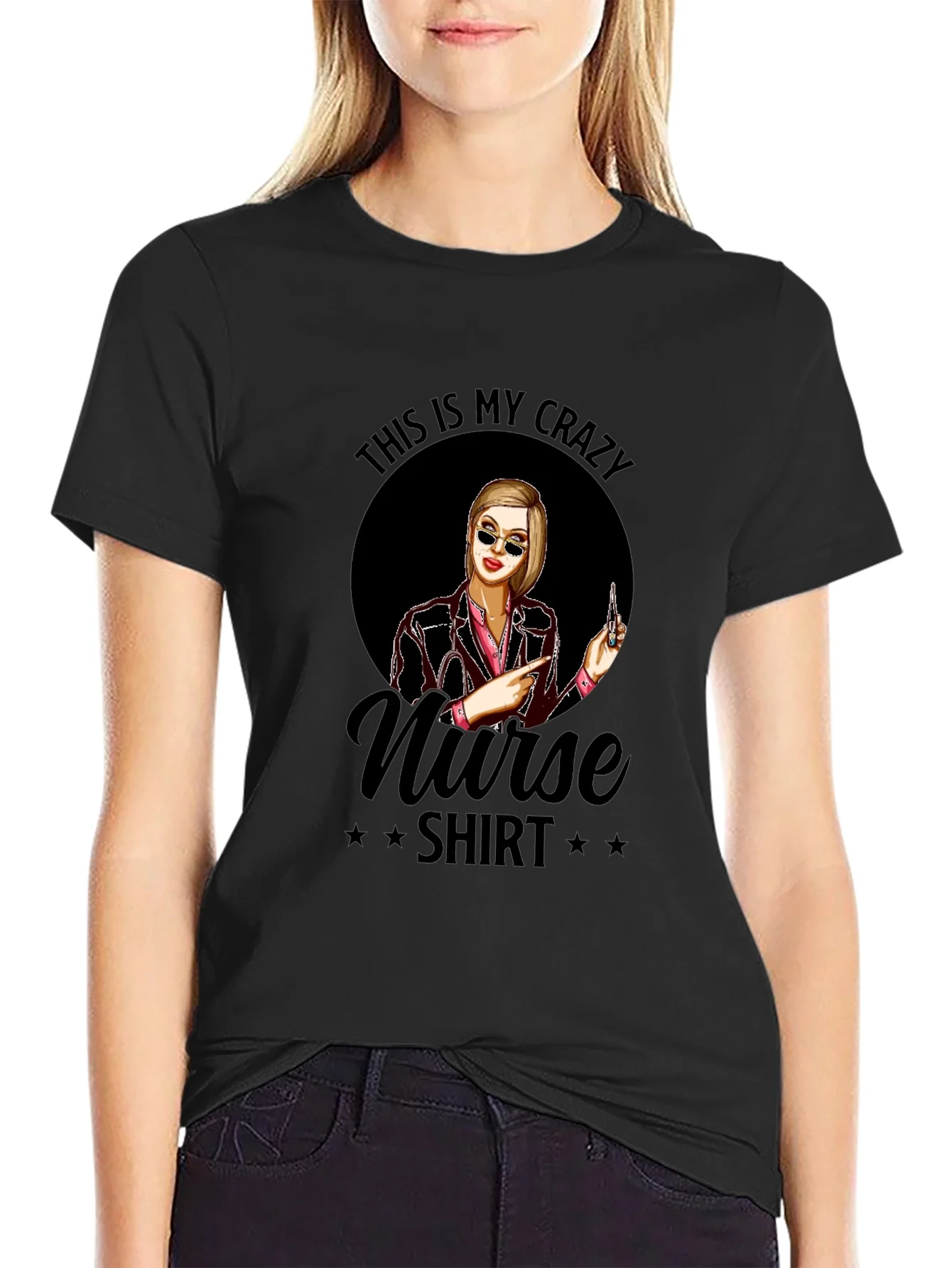 Rebbecca Crazy Nurse T-Shirt - Novelty Graphic Tee