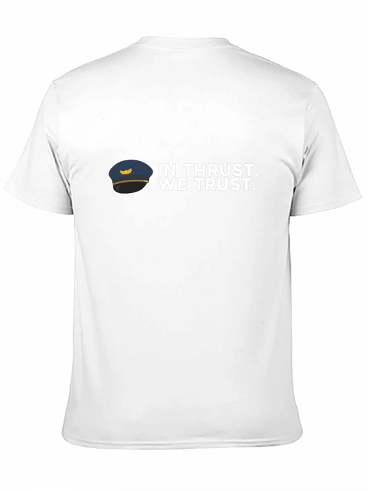 Rebbecca In Thrust We Trust Graphic T-Shirt - Pilot Aviation Tee