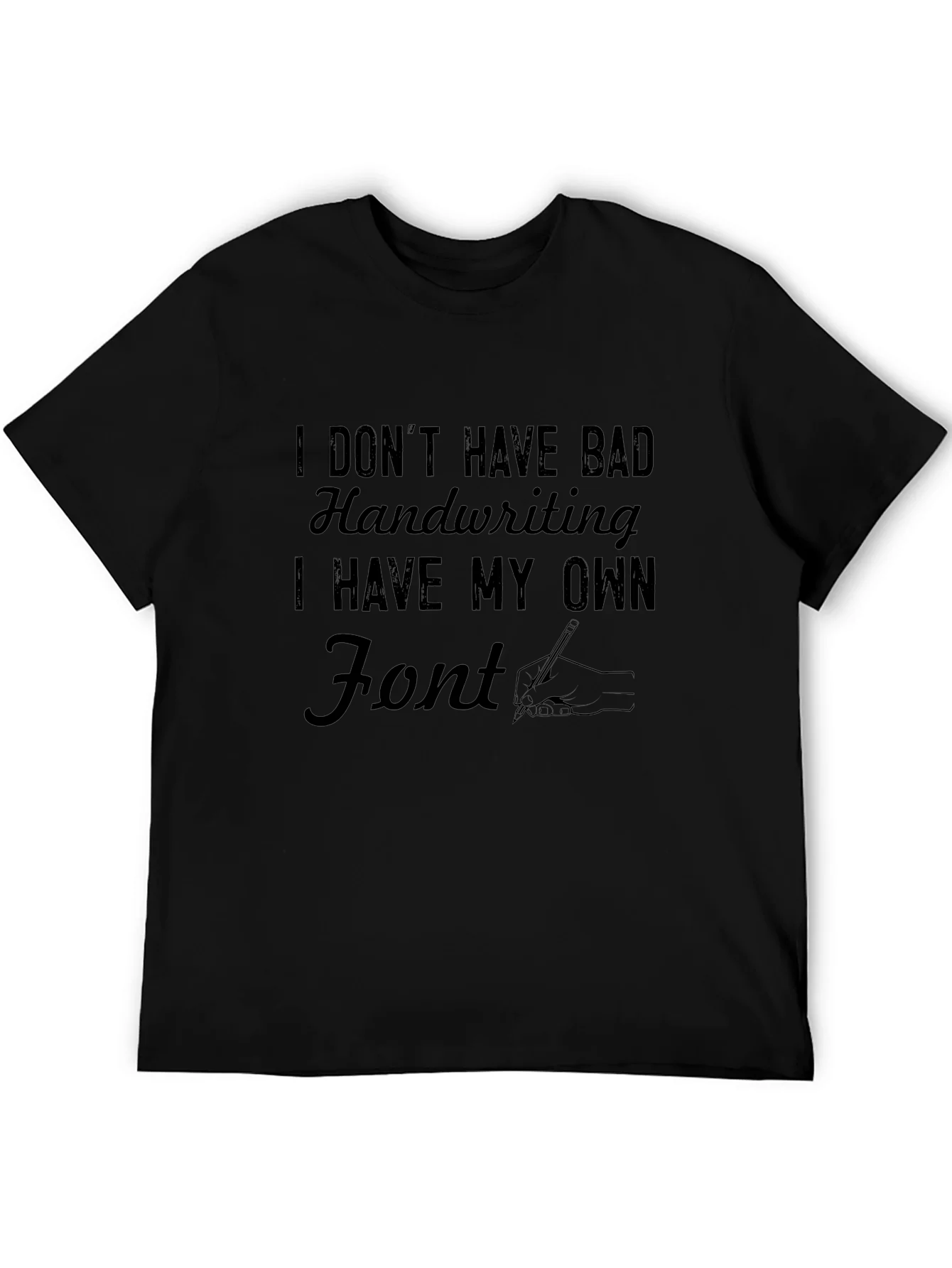 Rebbecca Humorous Handwriting T-Shirt - Own Font