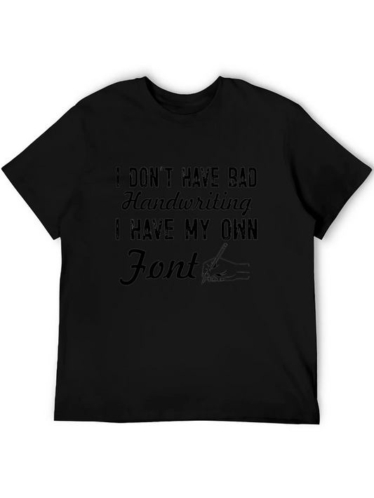 Rebbecca Humorous Handwriting T-Shirt - Own Font