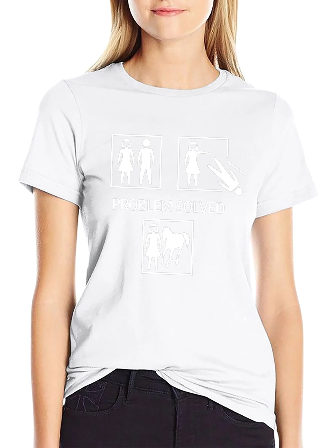 Camiseta Negra: Problema Resuelto con Humor