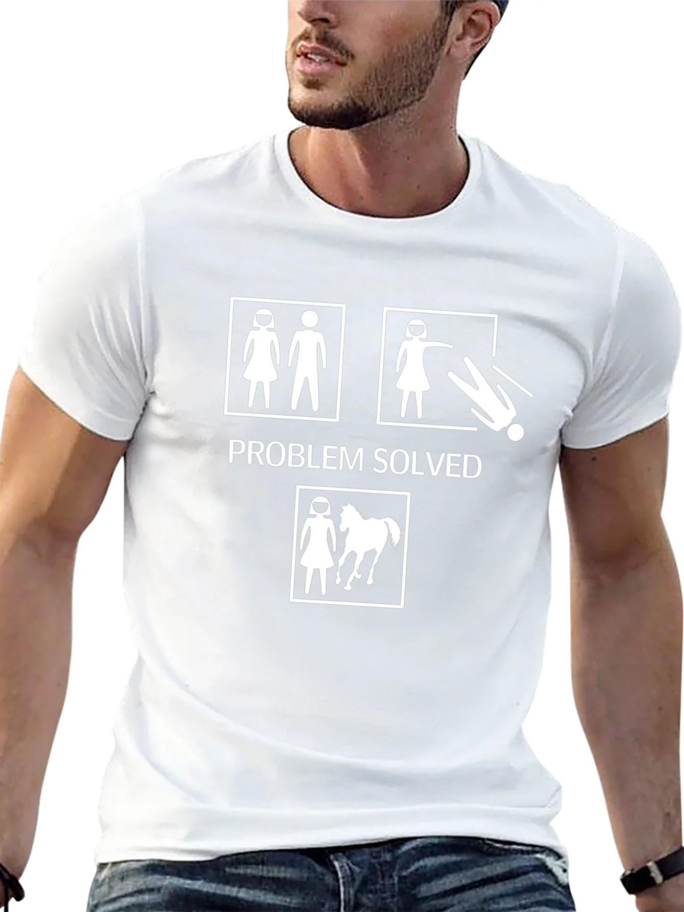 Camiseta Negra: Problema Resuelto con Humor