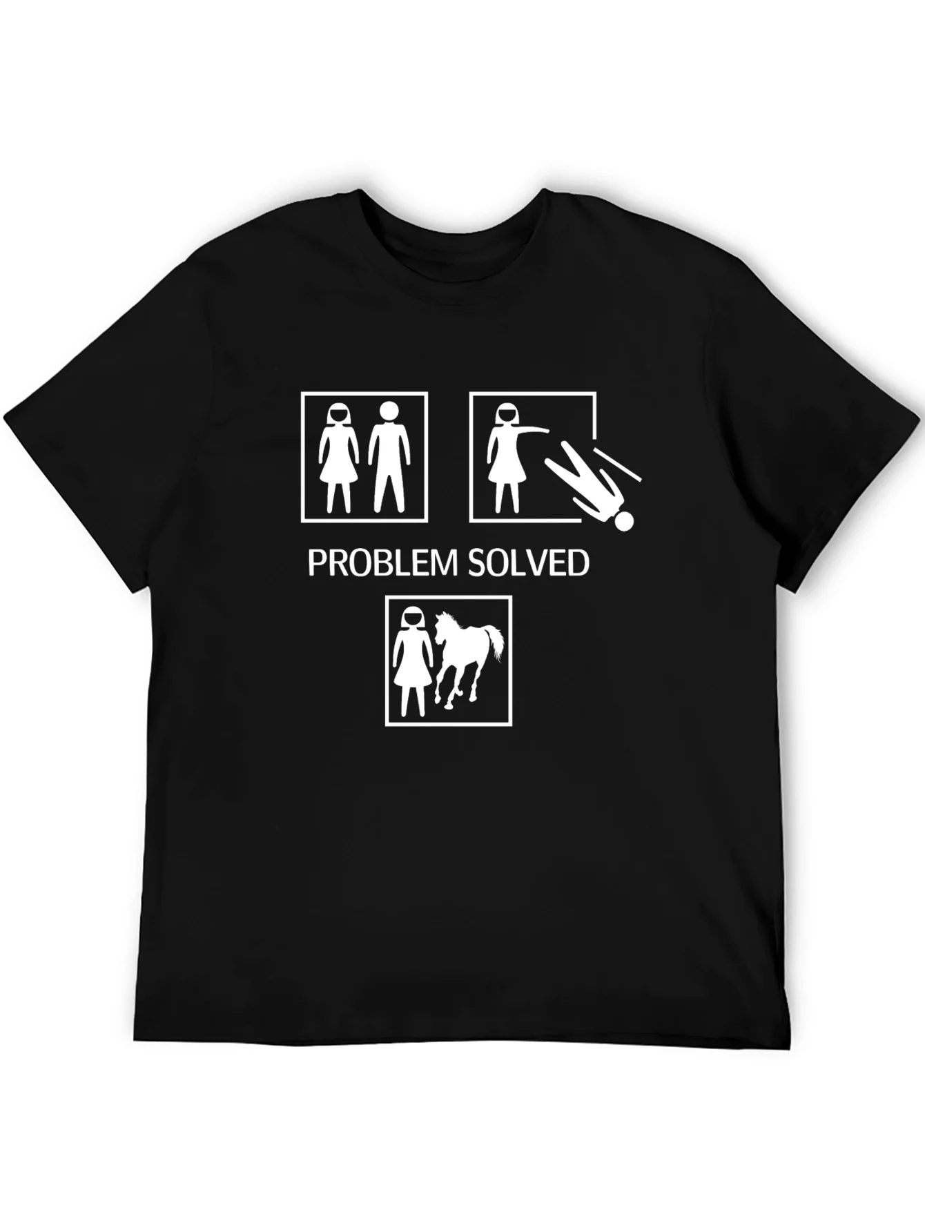 Camiseta Negra: Problema Resuelto con Humor