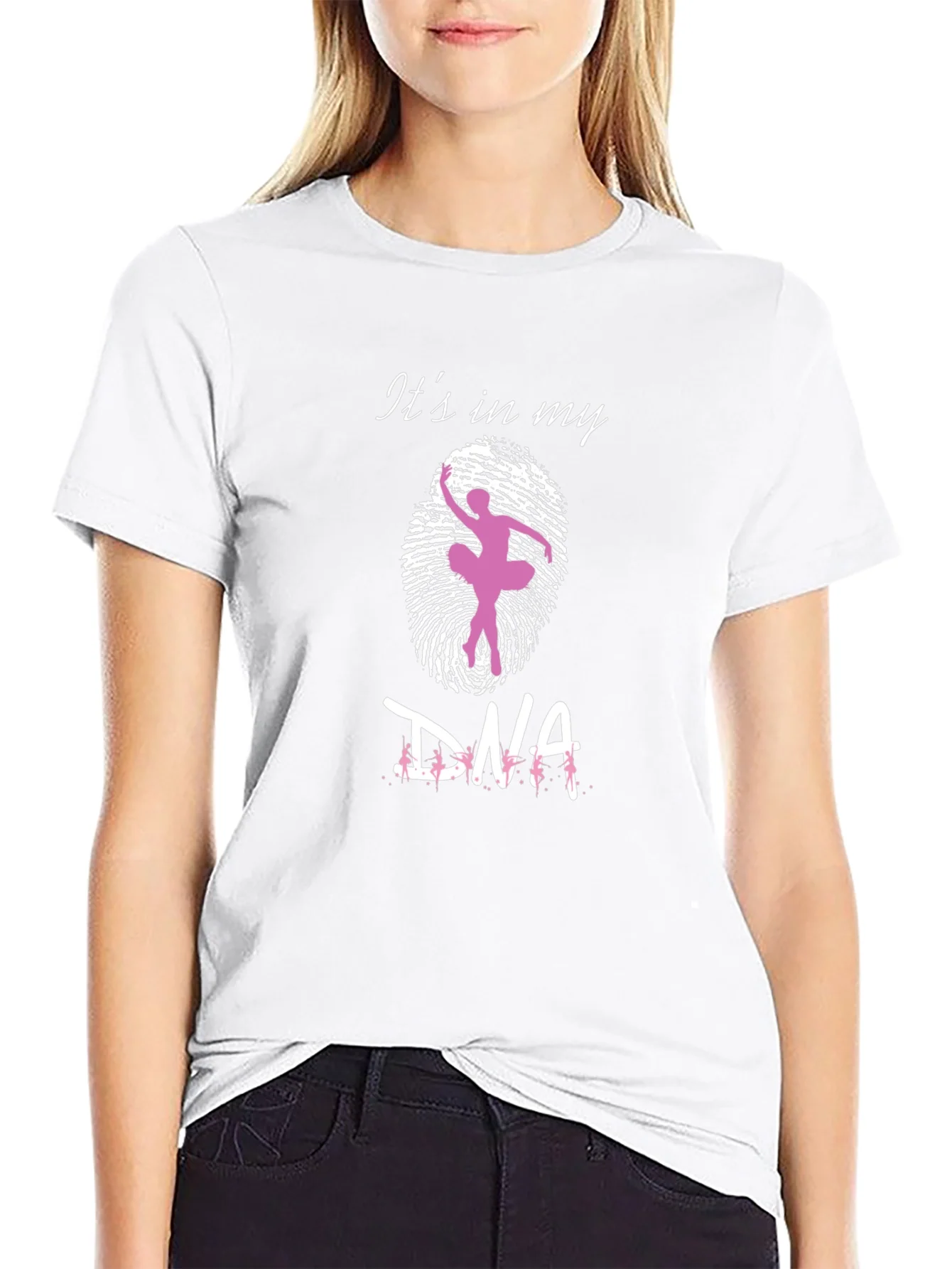 Rebbecca Ballet DNA T-Shirt - Dancer in Fingerprint Tee