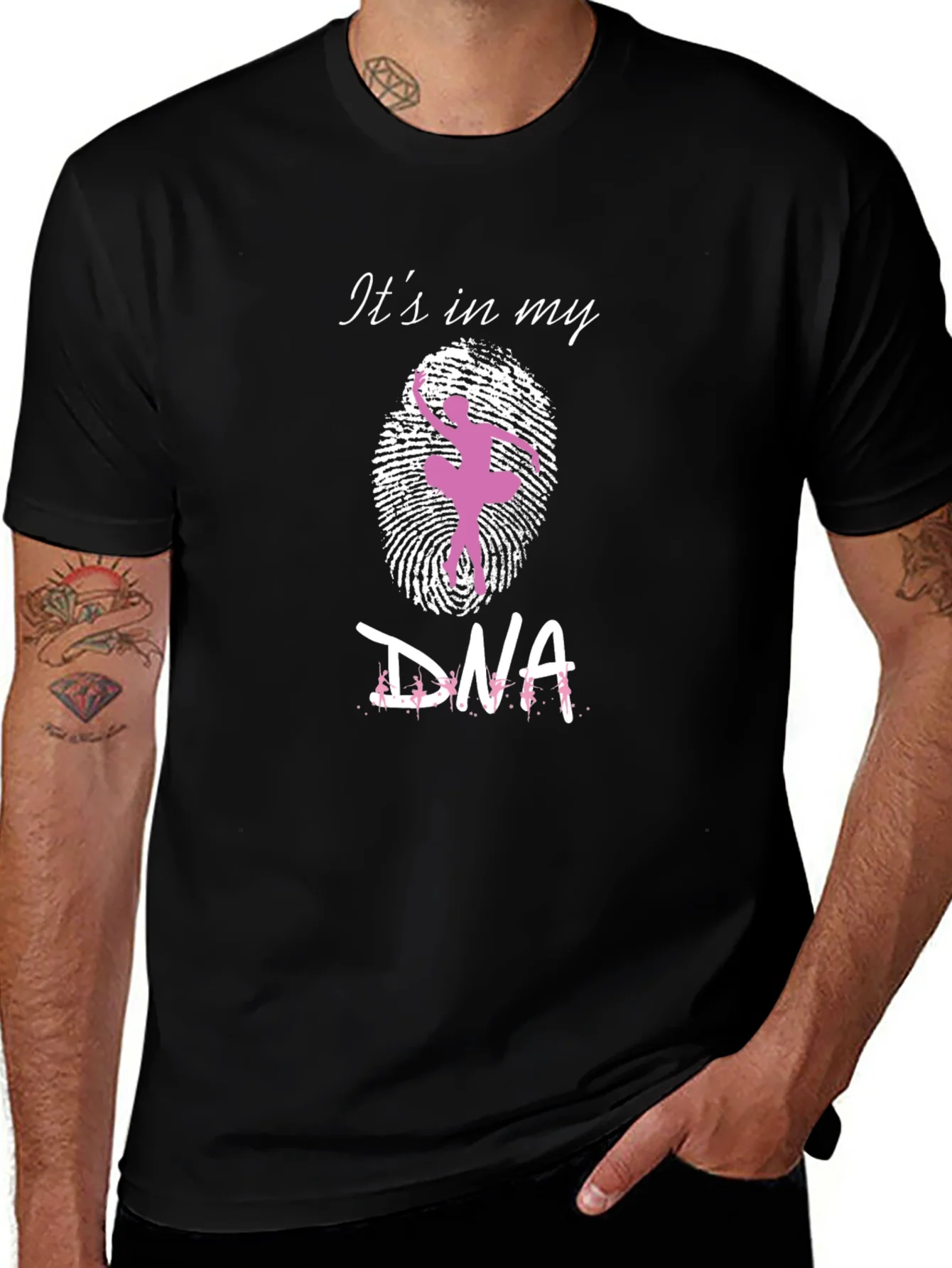 Rebbecca Ballet DNA T-Shirt - Dancer in Fingerprint Tee