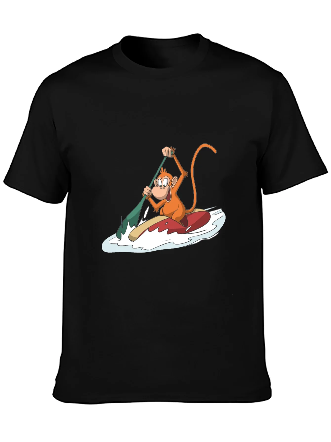 Rebbecca Monkey Paddling T-Shirt - Fun Graphic Tee