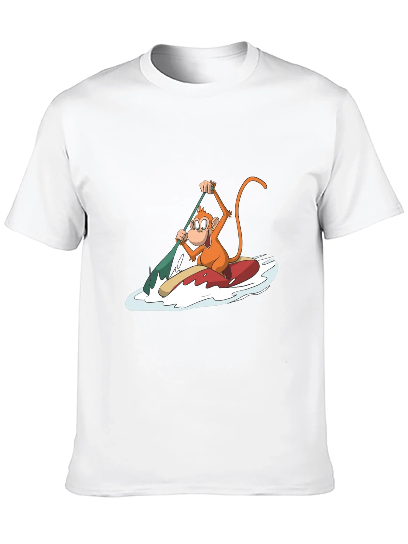 Rebbecca Monkey Paddling T-Shirt - Fun Graphic Tee
