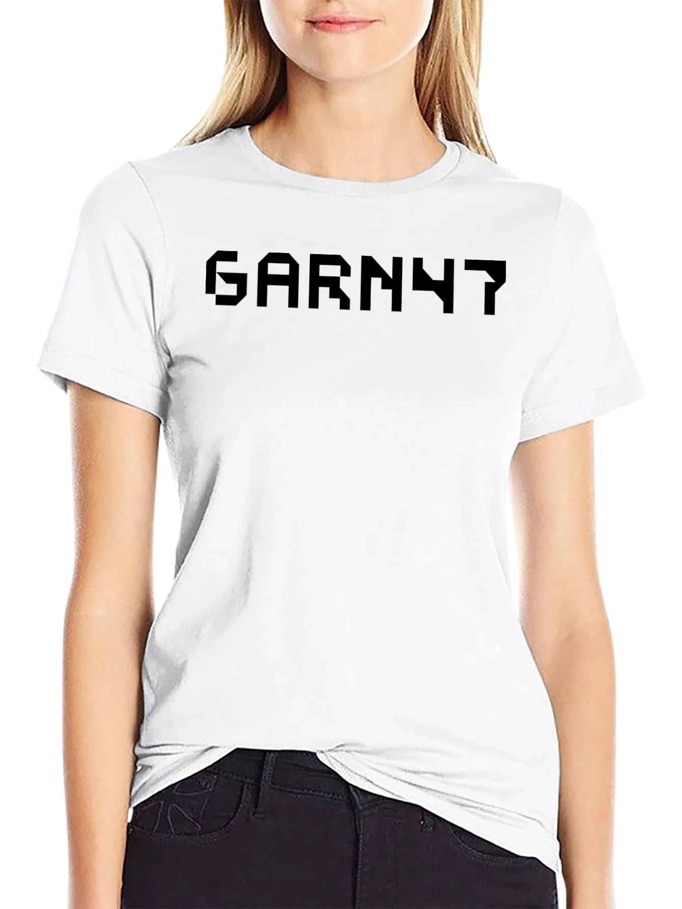 Camiseta Negra Hombre GARNY7 Estilo Urbano