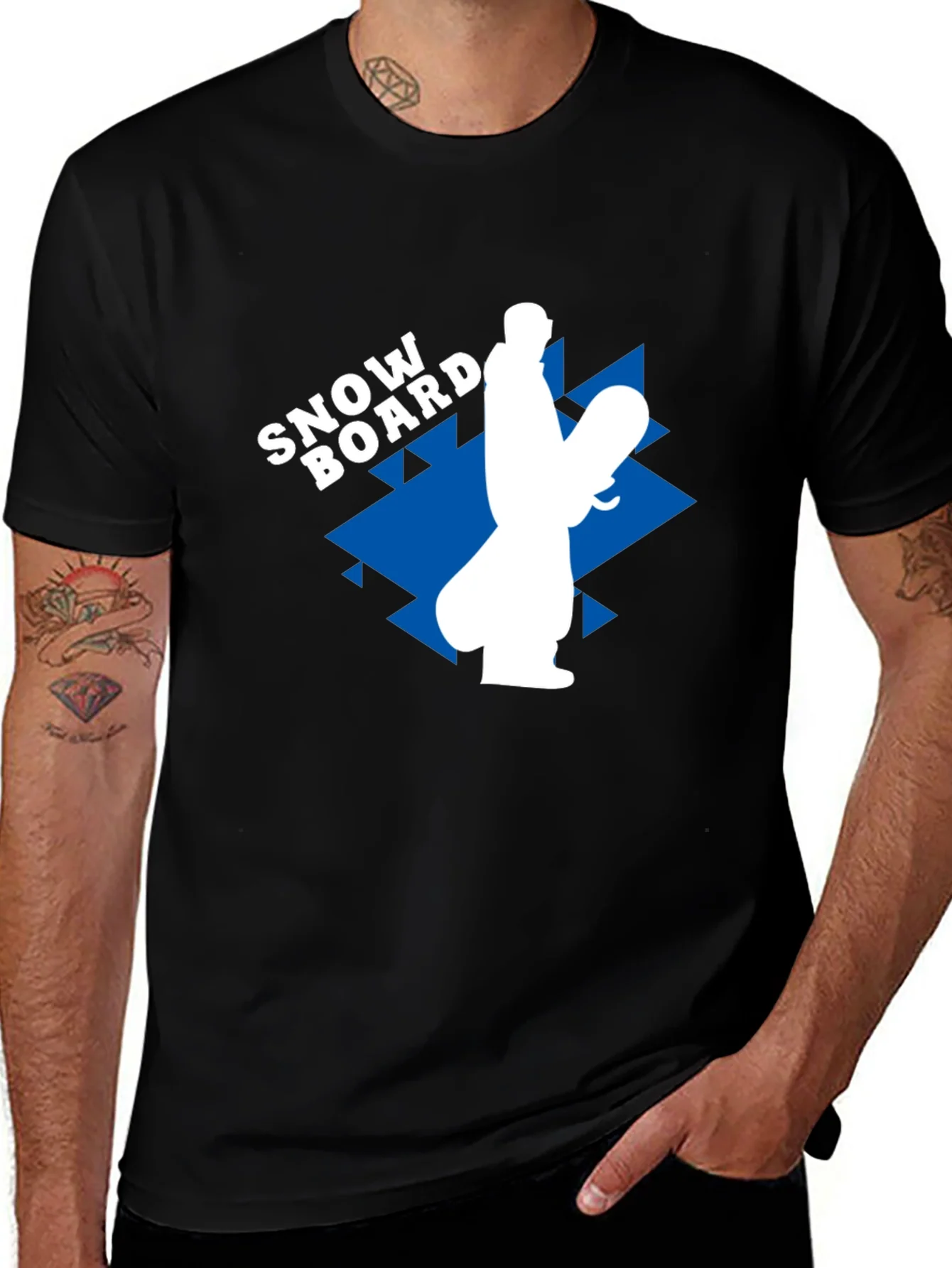 Rebbecca Snowboard Graphic Tee - Black Casual T-Shirt