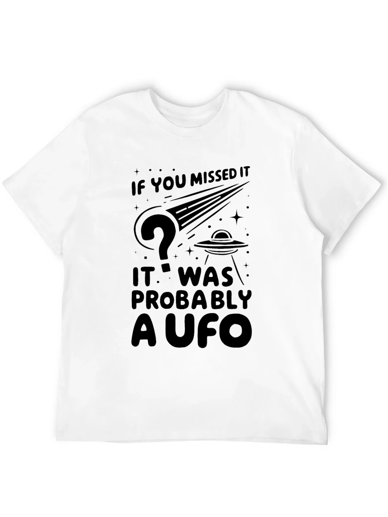 Camiseta Negra OVNI - Si Te Lo Perdiste