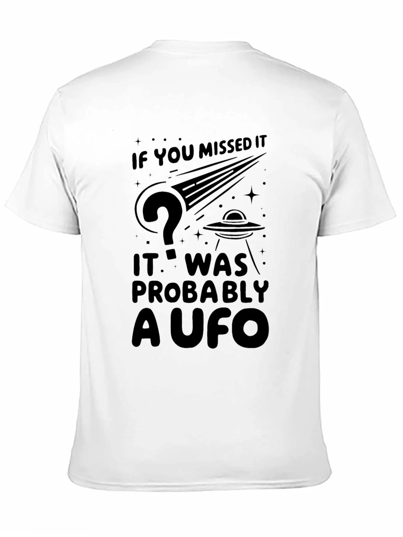 Camiseta Negra OVNI - Si Te Lo Perdiste