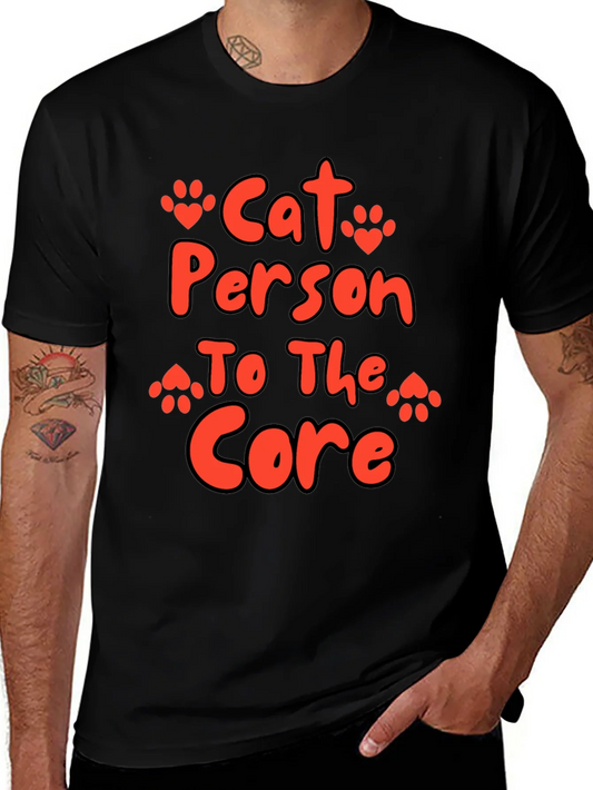 Camiseta Negra Cat Person To The Core