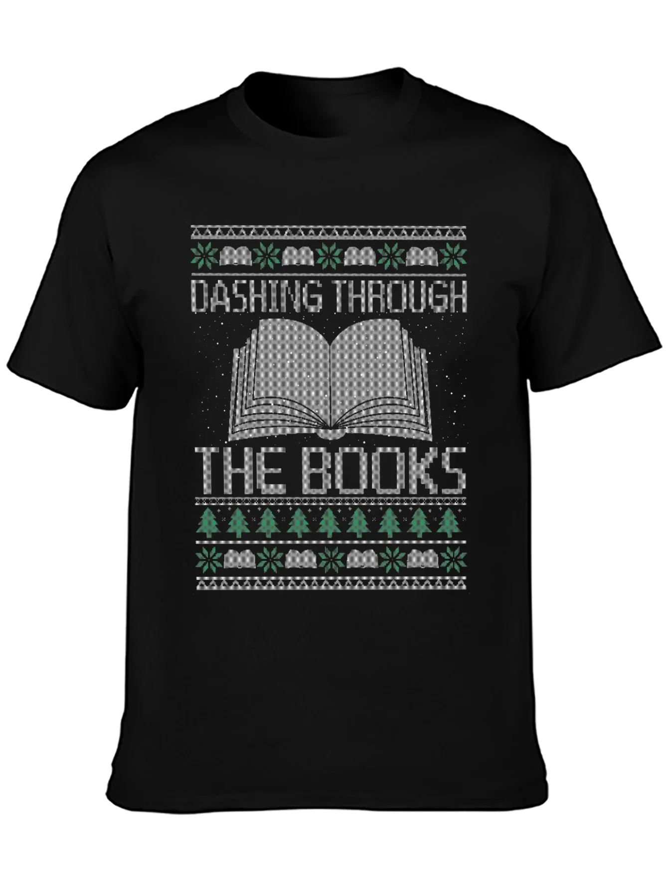 Rebbecca Dashing Through the Books Christmas T-Shirt
