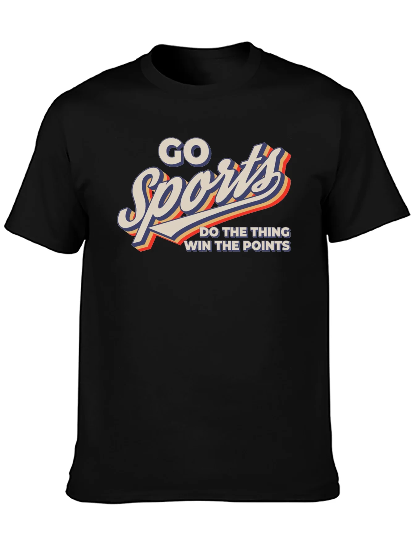 Rebbecca Go Sports! Graphic Print Tee - Black