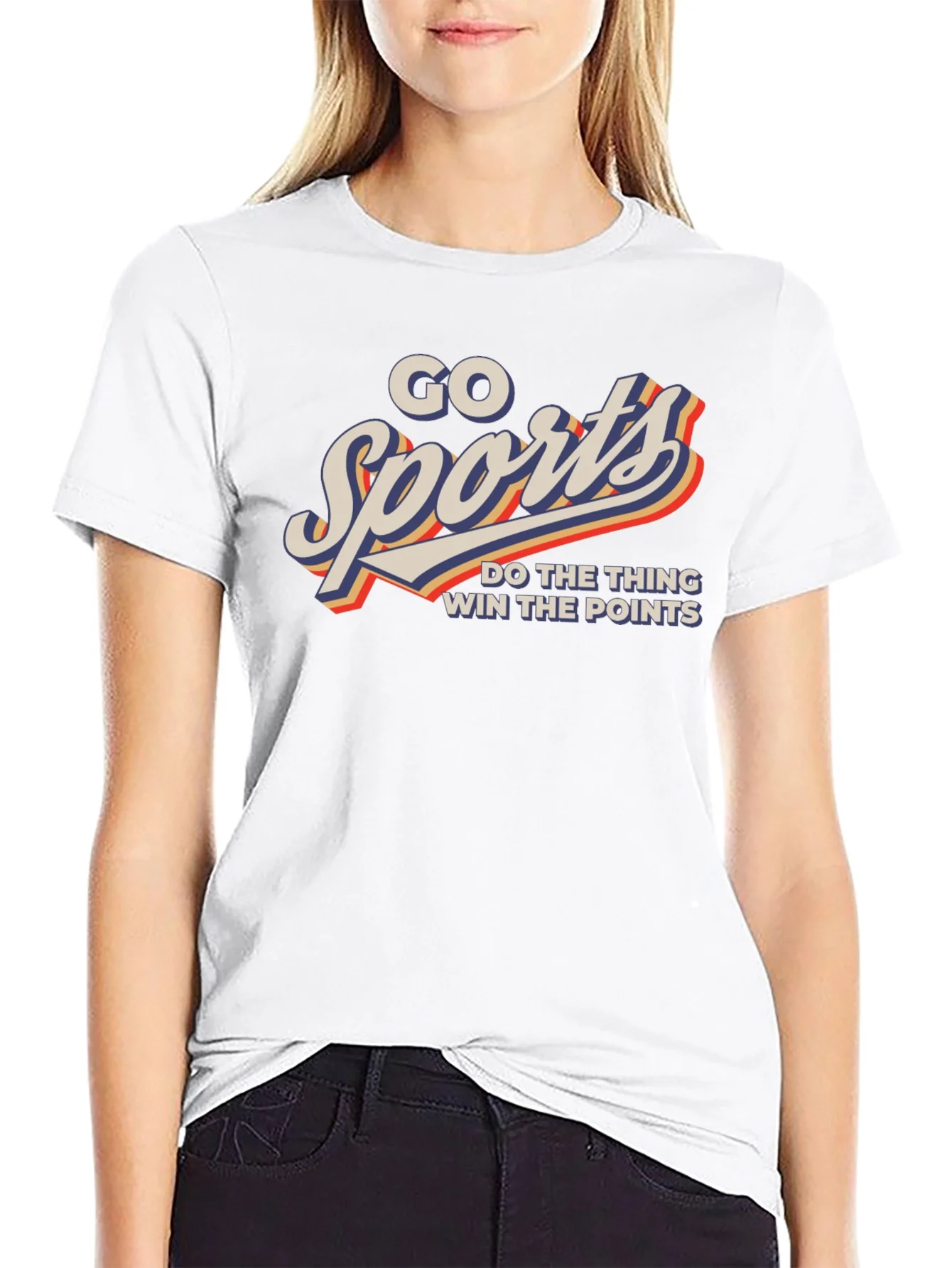Rebbecca Go Sports! Graphic Print Tee - Black