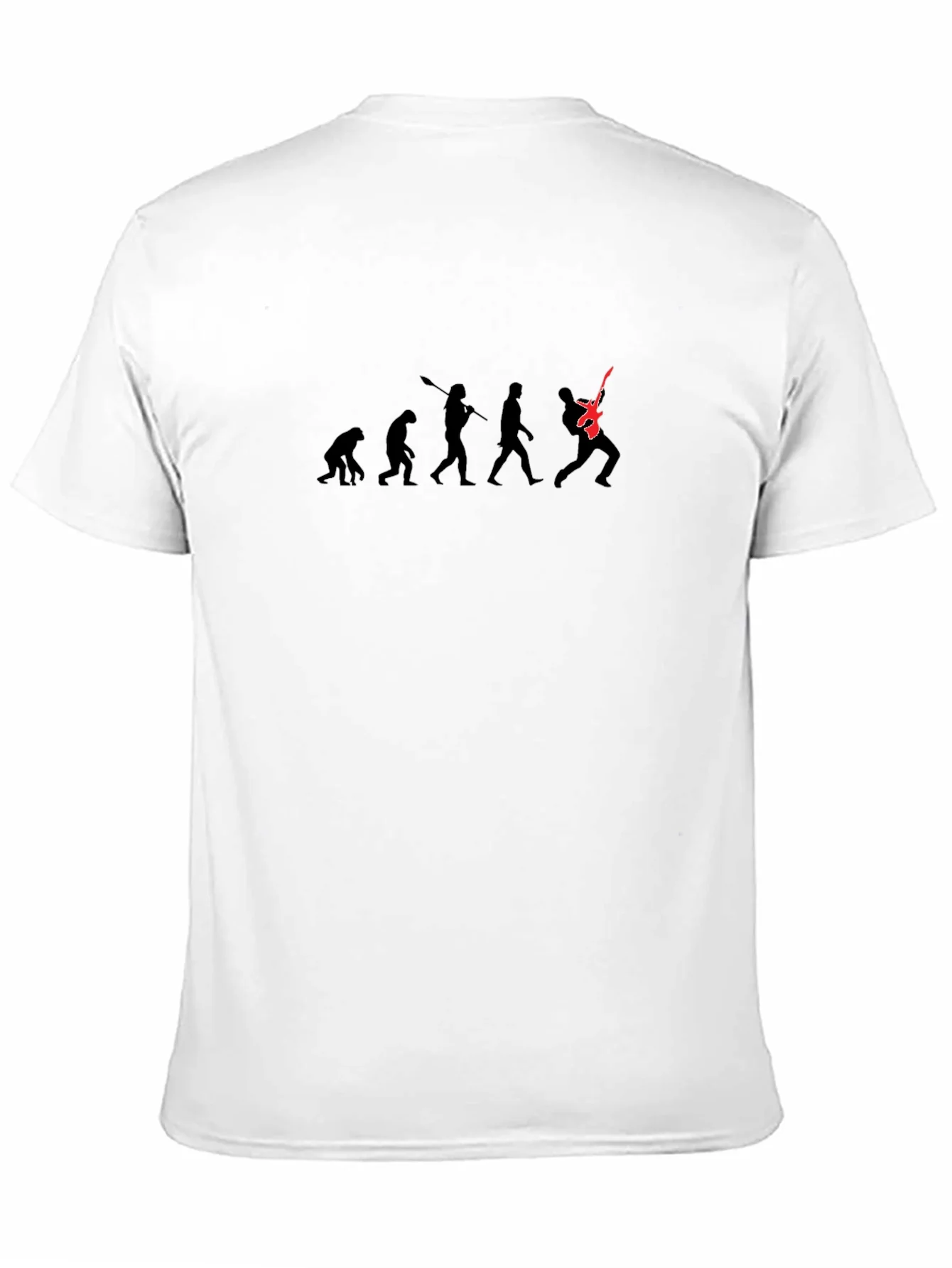 Camiseta Negra Evoluci¨®n del Guitarrista