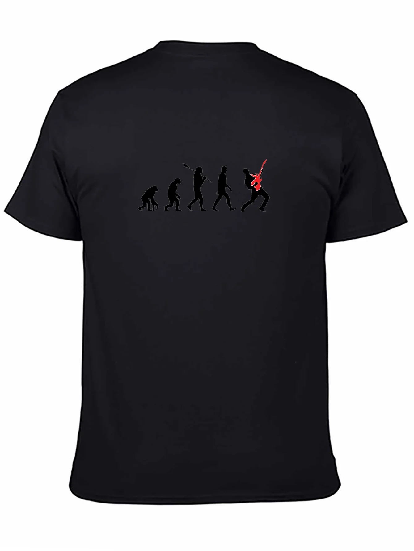 Camiseta Negra Evoluci¨®n del Guitarrista