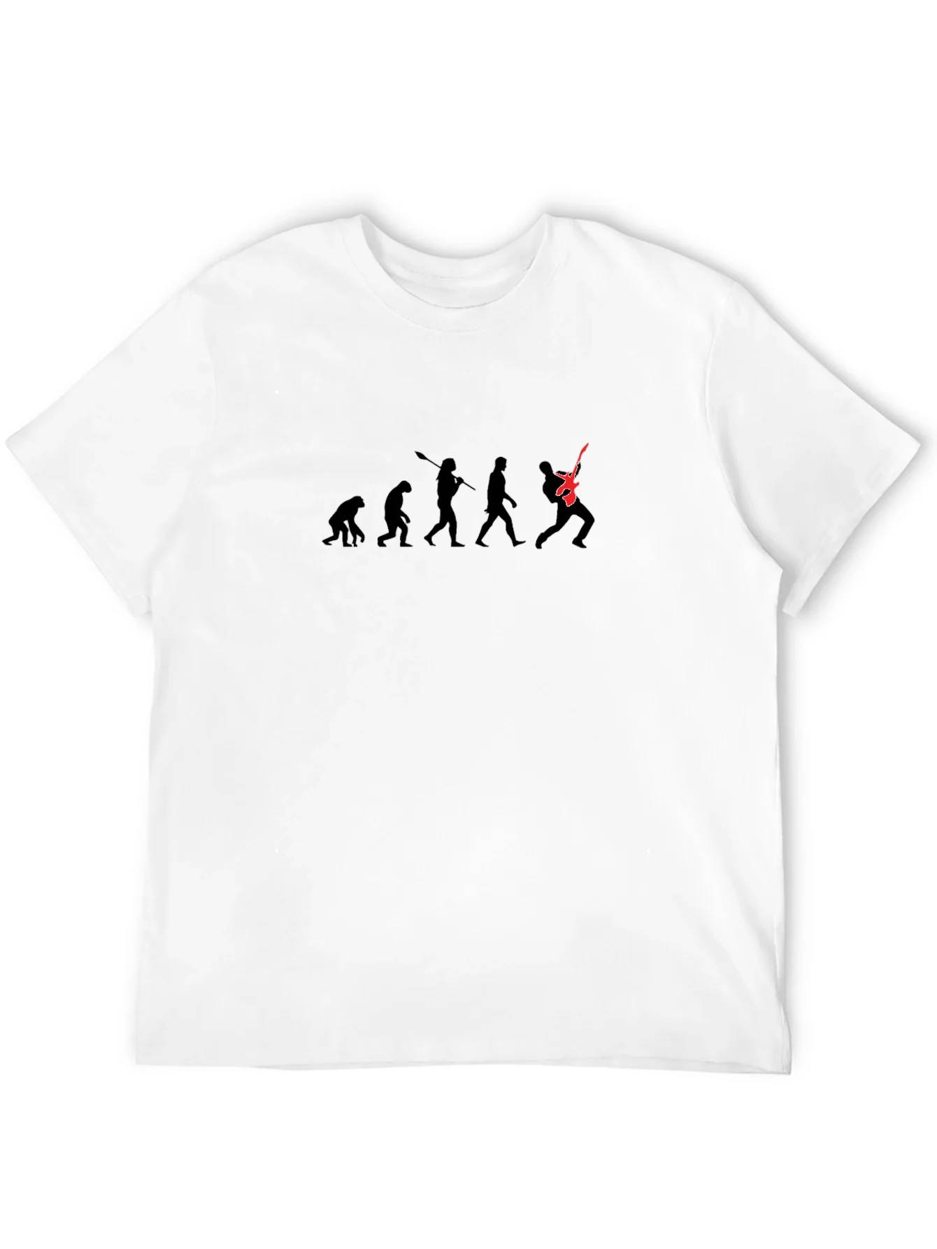 Camiseta Negra Evoluci¨®n del Guitarrista