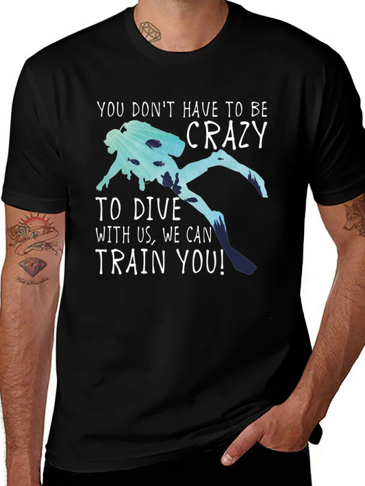 Rebbecca Funny Diving T-Shirt: No Crazy Divers Needed!