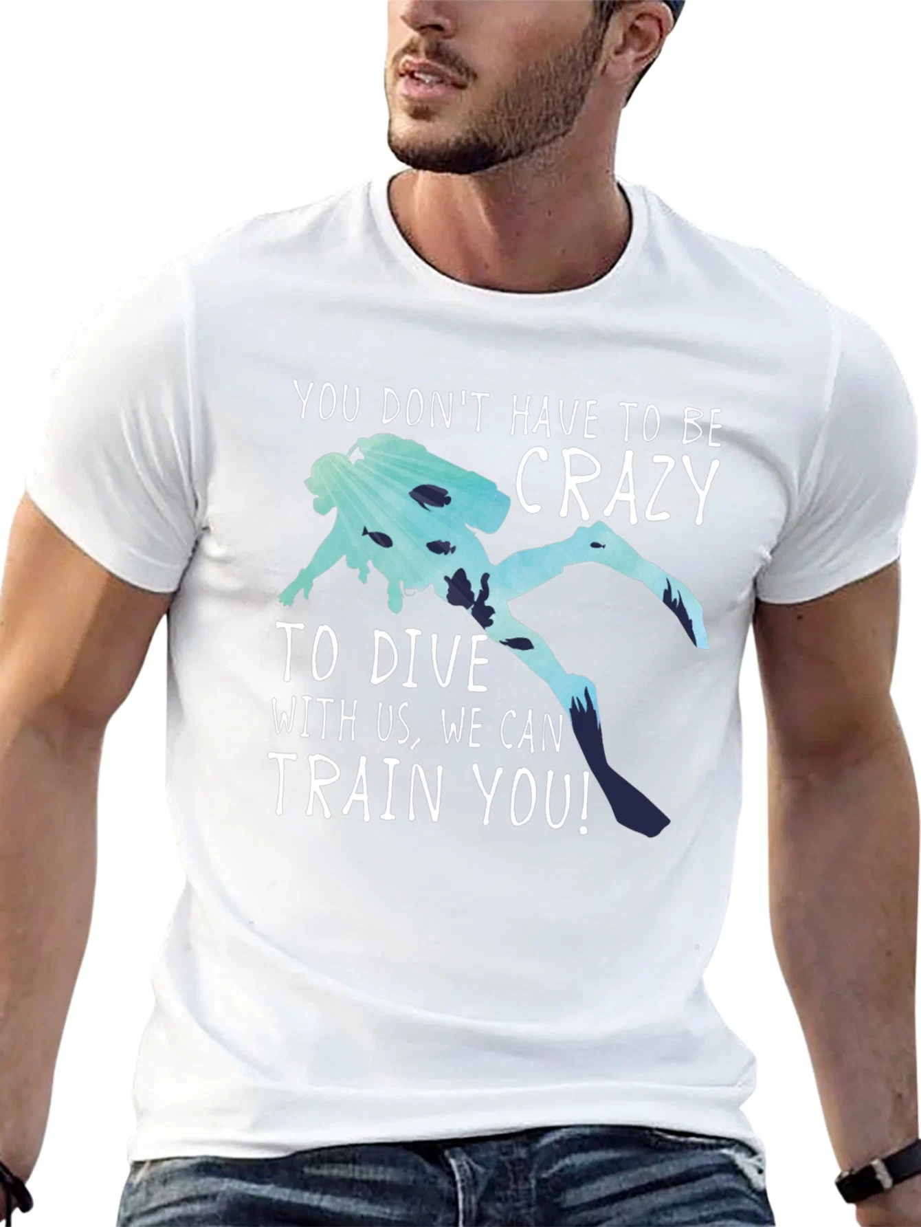 Rebbecca Funny Diving T-Shirt: No Crazy Divers Needed!