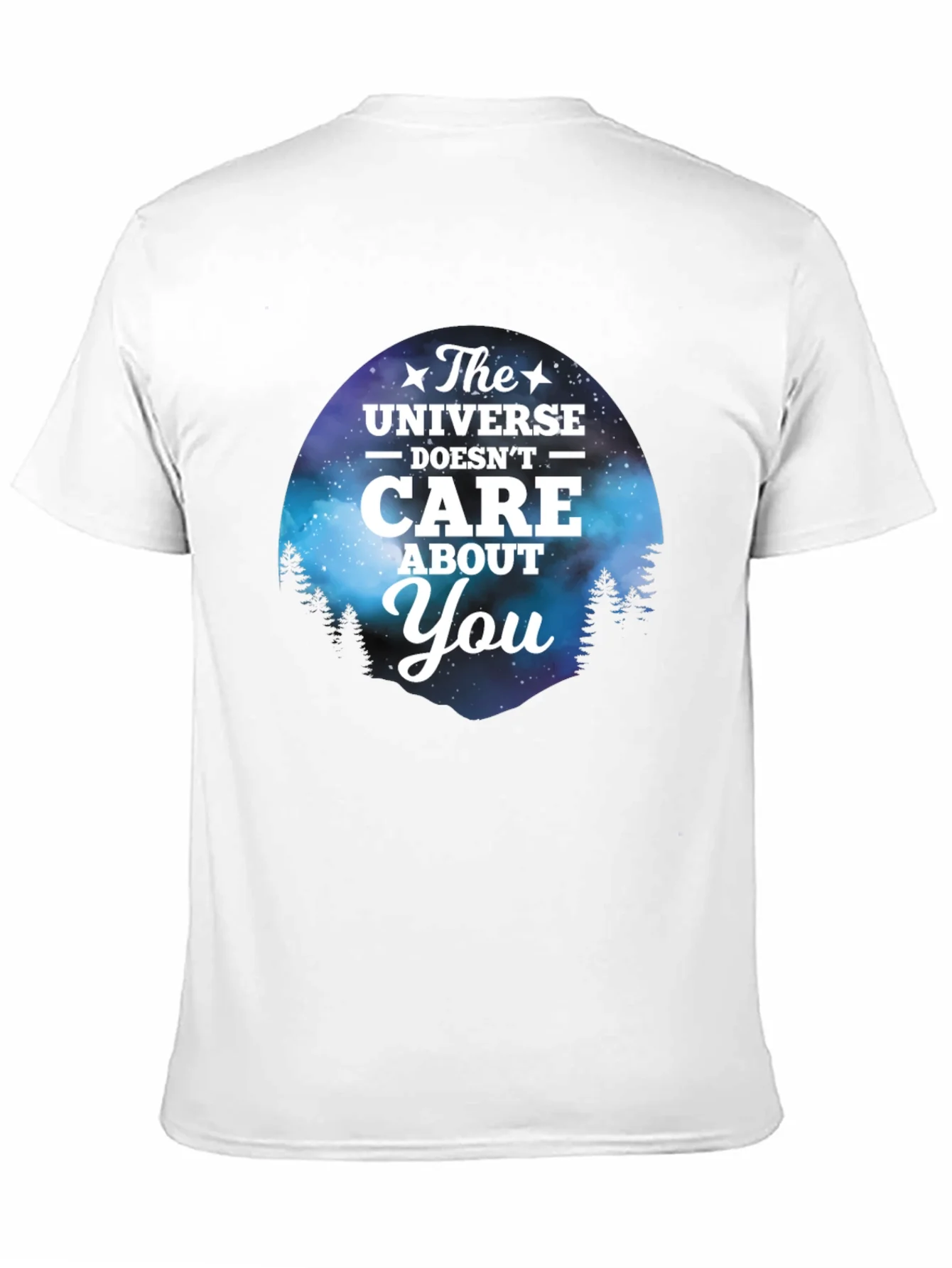 Camiseta Negra con Dise?o del Universo