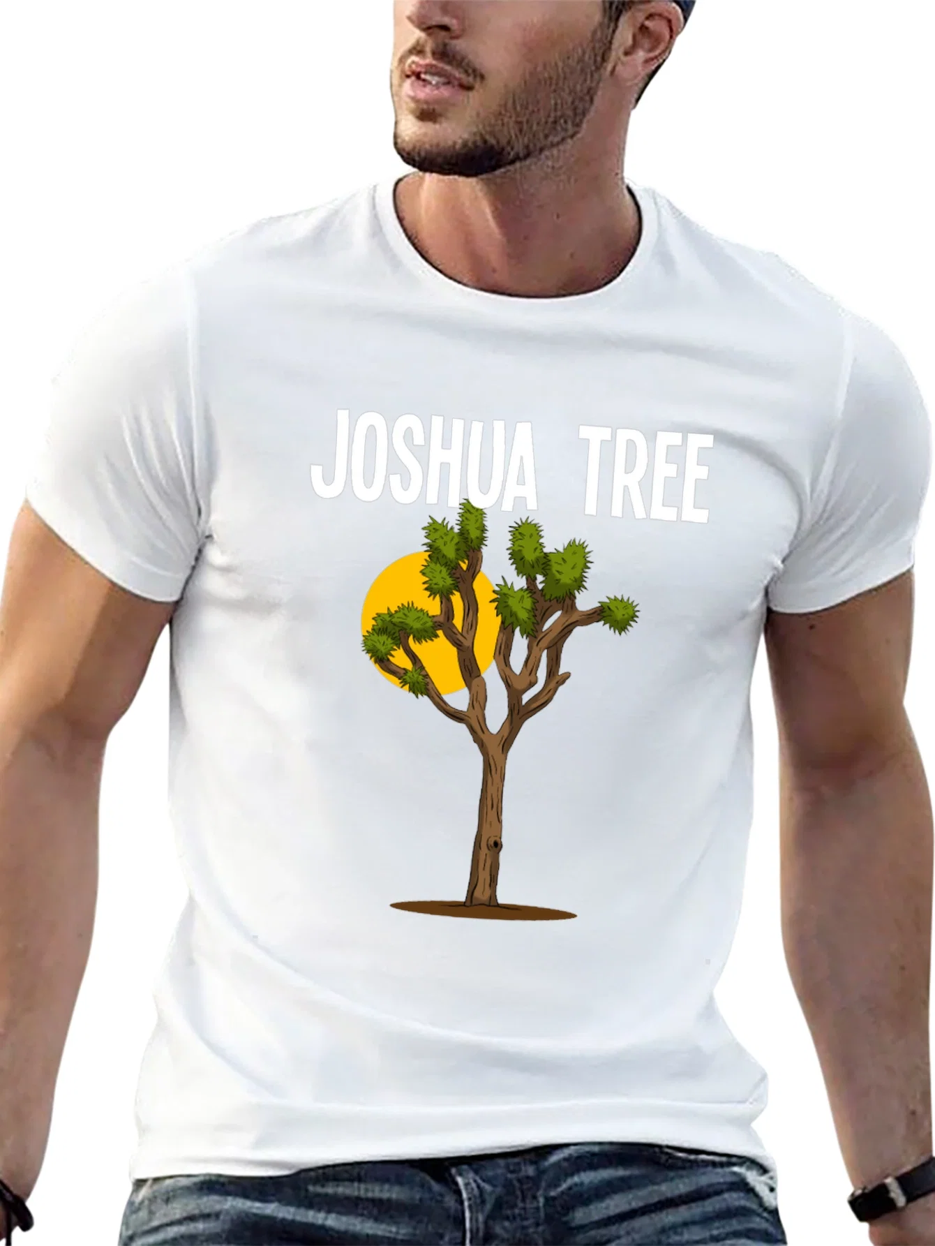 Rebbecca Joshua Tree Graphic T-Shirt - Black Cotton Blend