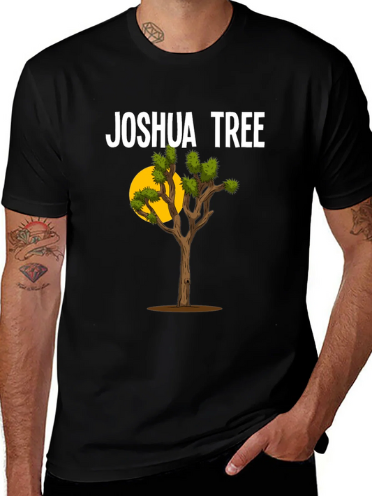 Rebbecca Joshua Tree Graphic T-Shirt - Black Cotton Blend