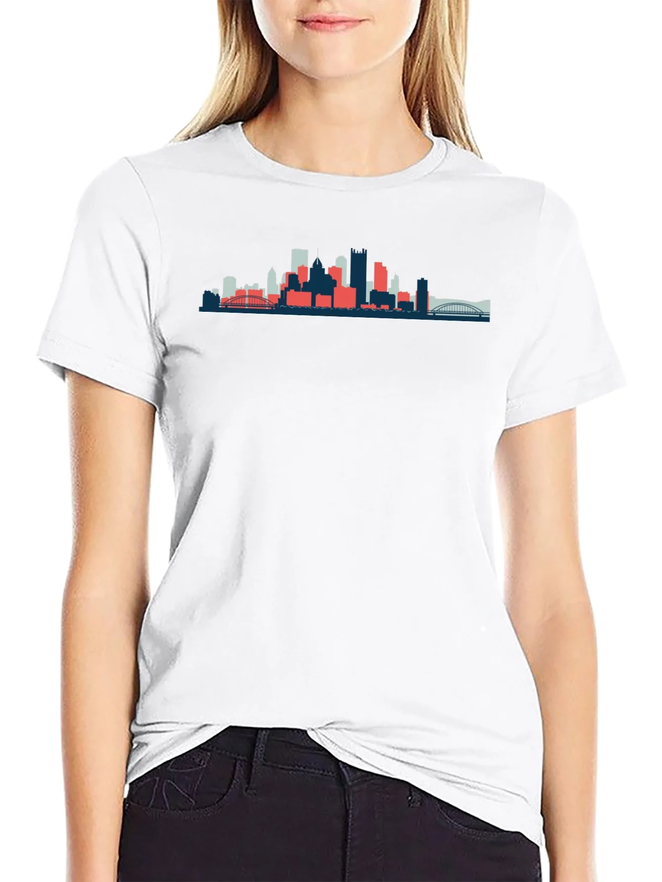 Rebbecca Cityscape Graphic Tee - Modern Style