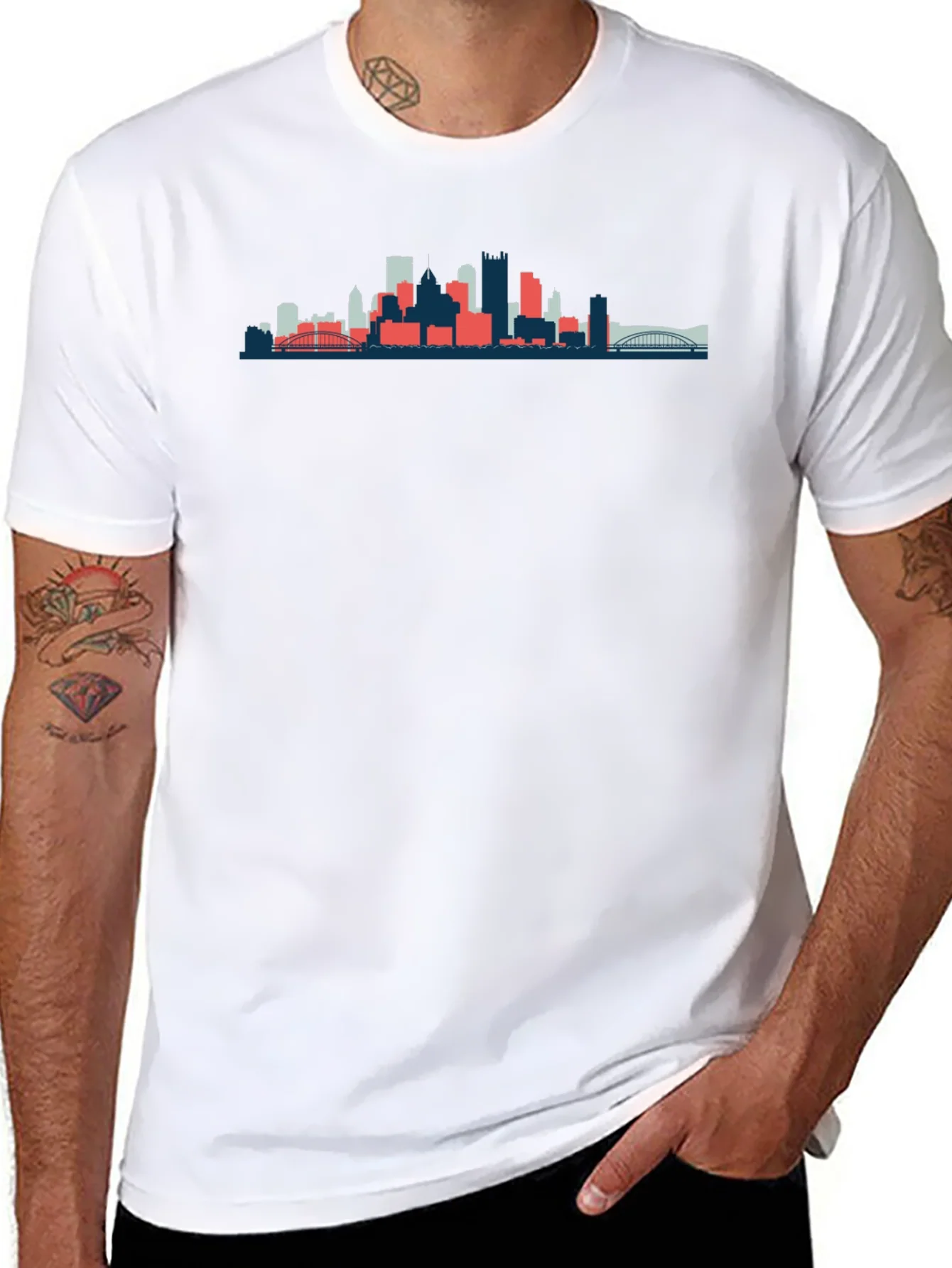 Rebbecca Cityscape Graphic Tee - Modern Style