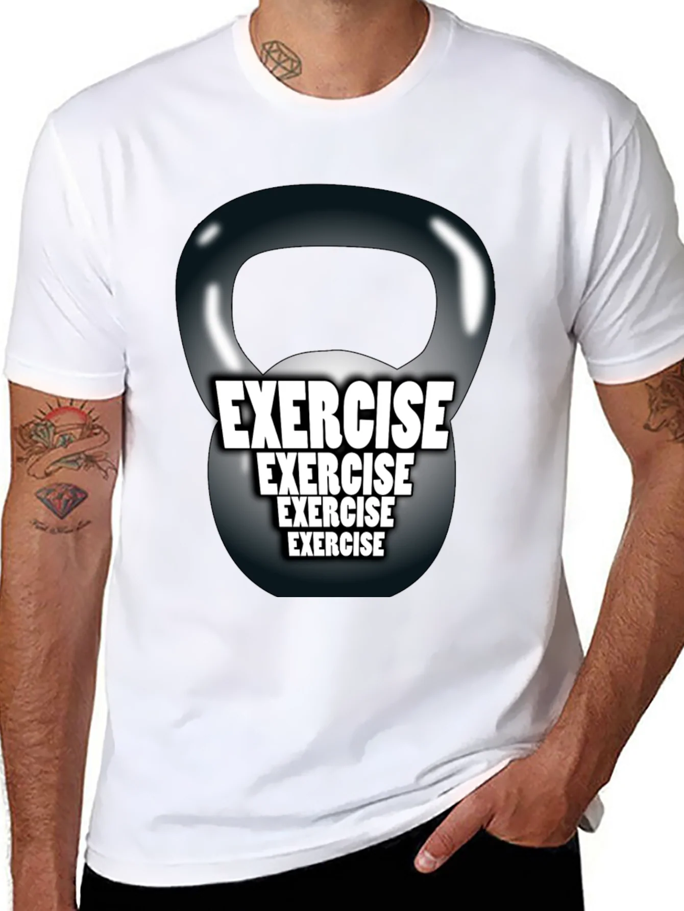 Rebbecca Exercise Kettlebell Graphic Tee