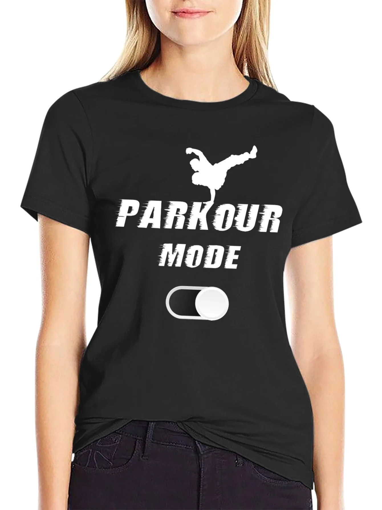 Rebbecca Parkour Mode On - Stylish Graphic Tee